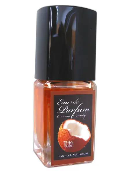 Frasco del perfume Teufels Kuche Patchouli Coconut Junky