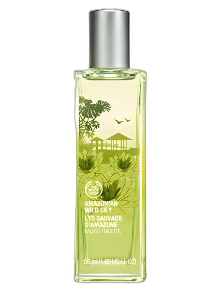 Frasco del perfume The Body Shop Amazonian Wild Lily