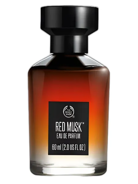 Frasco del perfume The Body Shop Red Musk
