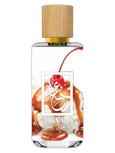 Frasco del perfume The Dua Brand Drowning in Caramel Cherry Delight unisex
