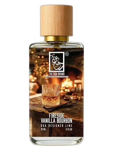 The Dua Brand Fireside Vanilla Bourbon 2026 परफ्यूम की बोतल