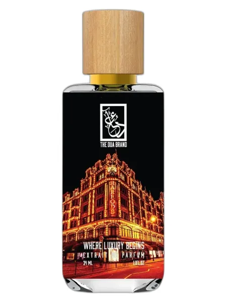 Frasco del perfume The Dua Brand Where Luxury Begins unisex