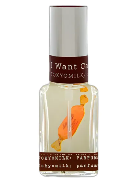 Frasco del perfume Tokyo Milk Parfumerie Curiosite I Want Candy unisex Eau de Parfum