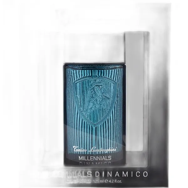 Frasco del perfume Tonino Lamborghini Millennials Dinamico Eau de Toilette