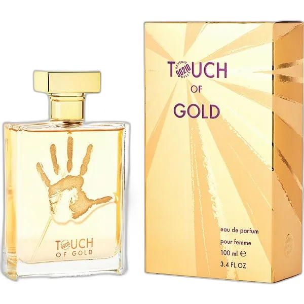 Frasco del perfume Torand Beverly Hills 90210 Touch Of Gold Eau de Parfum