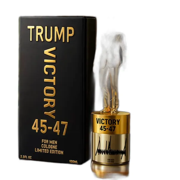 Frasco del perfume Trump Victory 45-47 President Trump