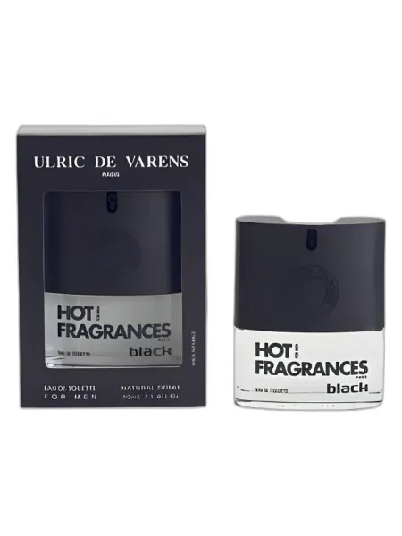 Frasco del perfume Ulric de Varens Hot! Fragrances Black Eau de Toilette