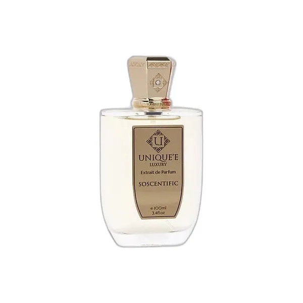 Frasco del perfume Unique'E Luxury Soscentific Eau de Parfum