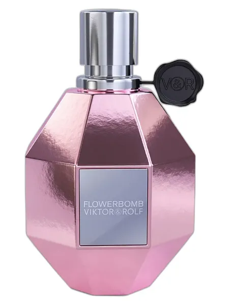 Frasco del perfume Viktor&Rolf Flowerbomb Pink Chrome