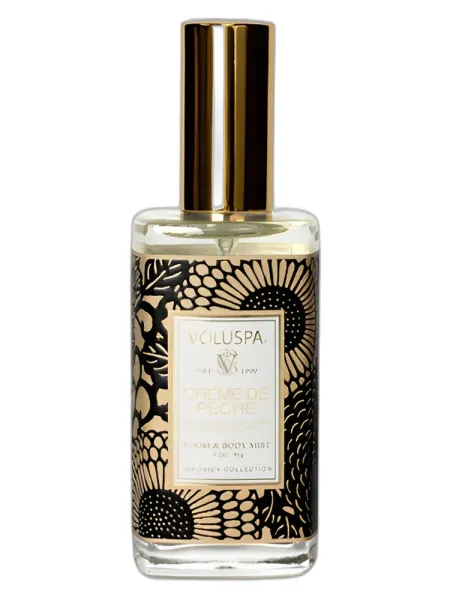 Frasco del perfume Voluspa Creme de Peche unisex