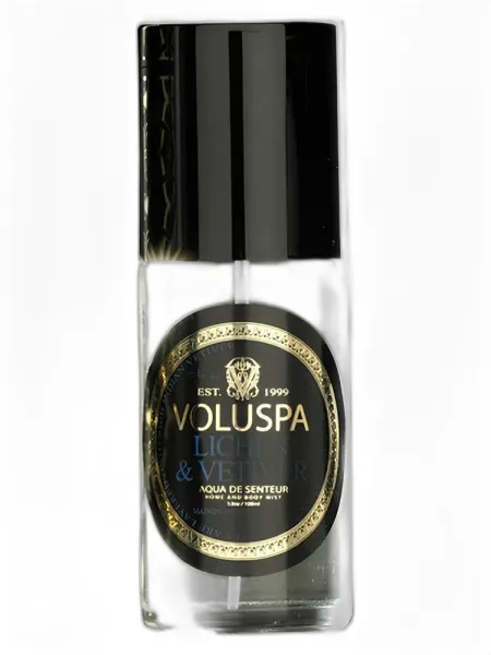Frasco del perfume Voluspa Lichen & Vetiver unisex