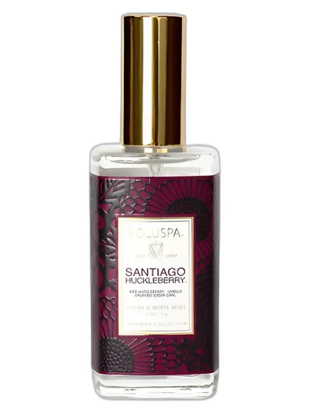 Frasco del perfume Voluspa Santiago Huckleberry unisex