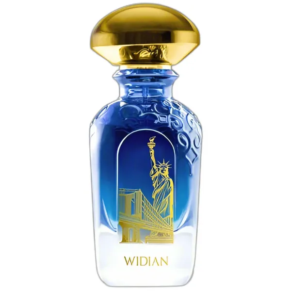 Frasco del perfume Widian Sapphire Collection New York