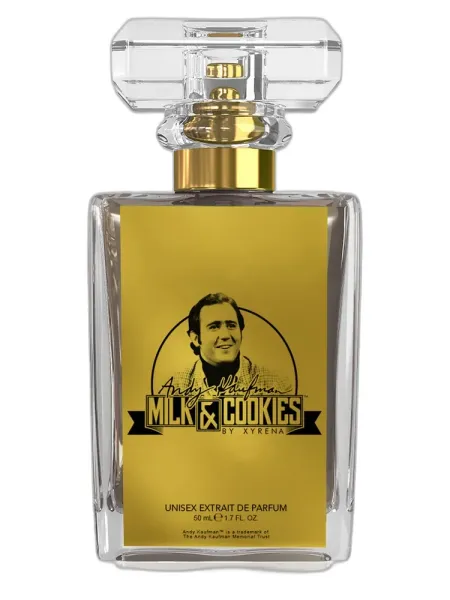 Frasco del perfume Xyrena Andy Kaufman Milk & Cookies unisex