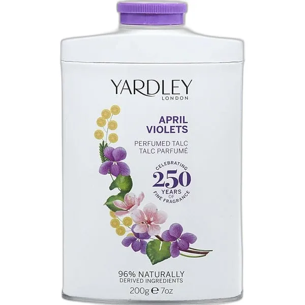 Frasco del perfume Yardley April Violets Tin