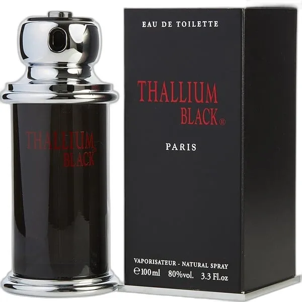 Frasco del perfume Yves De Sistelle Thallium Black Eau de Toilette