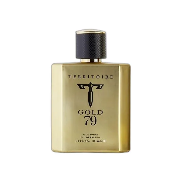 Frasco del perfume Yzy Perfume Territoire Gold 79 Eau de Parfum