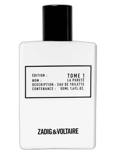 Frasco del perfume Zadig & Voltaire Tome 1 La Purete 2017 unisex Eau de Toilette