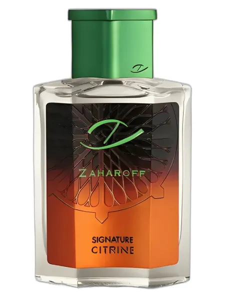 Frasco del perfume Zaharoff Signature Citrine unisex Eau de Parfum