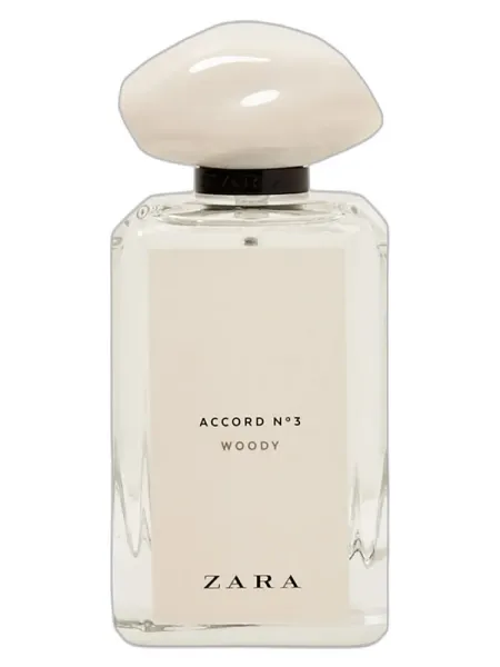 Frasco del perfume Zara Accord No 3 Woody