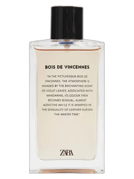 Frasco del perfume Zara Bois de Vincennes unisex
