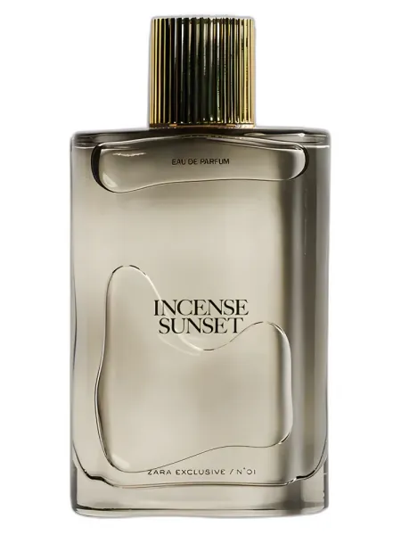 Frasco del perfume Zara Incense Sunset unisex