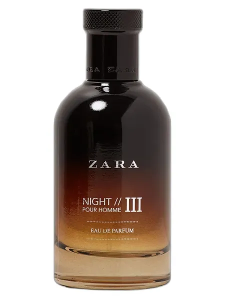 Frasco del perfume Zara Night Pour Homme III