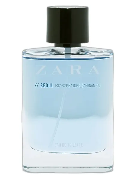 Frasco del perfume Zara Seoul Eau de Toilette