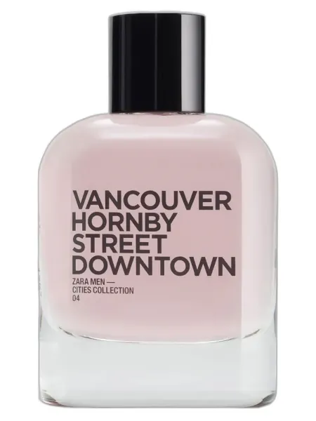 Frasco del perfume Zara Vancouver Hornby Street Down