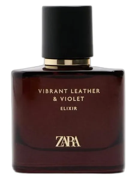 Frasco del perfume Zara Vibrant Leather & Violet Elixir Eau de Cologne