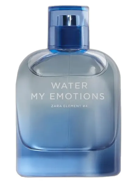 Frasco del perfume Zara Water My Emotions